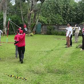 Outbound dan team building di Hambalang Sentul
